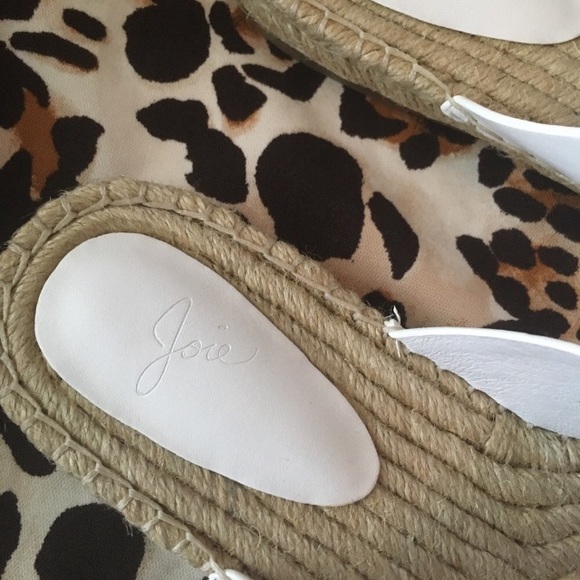 Joie Cagney Espadrille Slide Sandals White Sz 36 - Picture 7 of 9